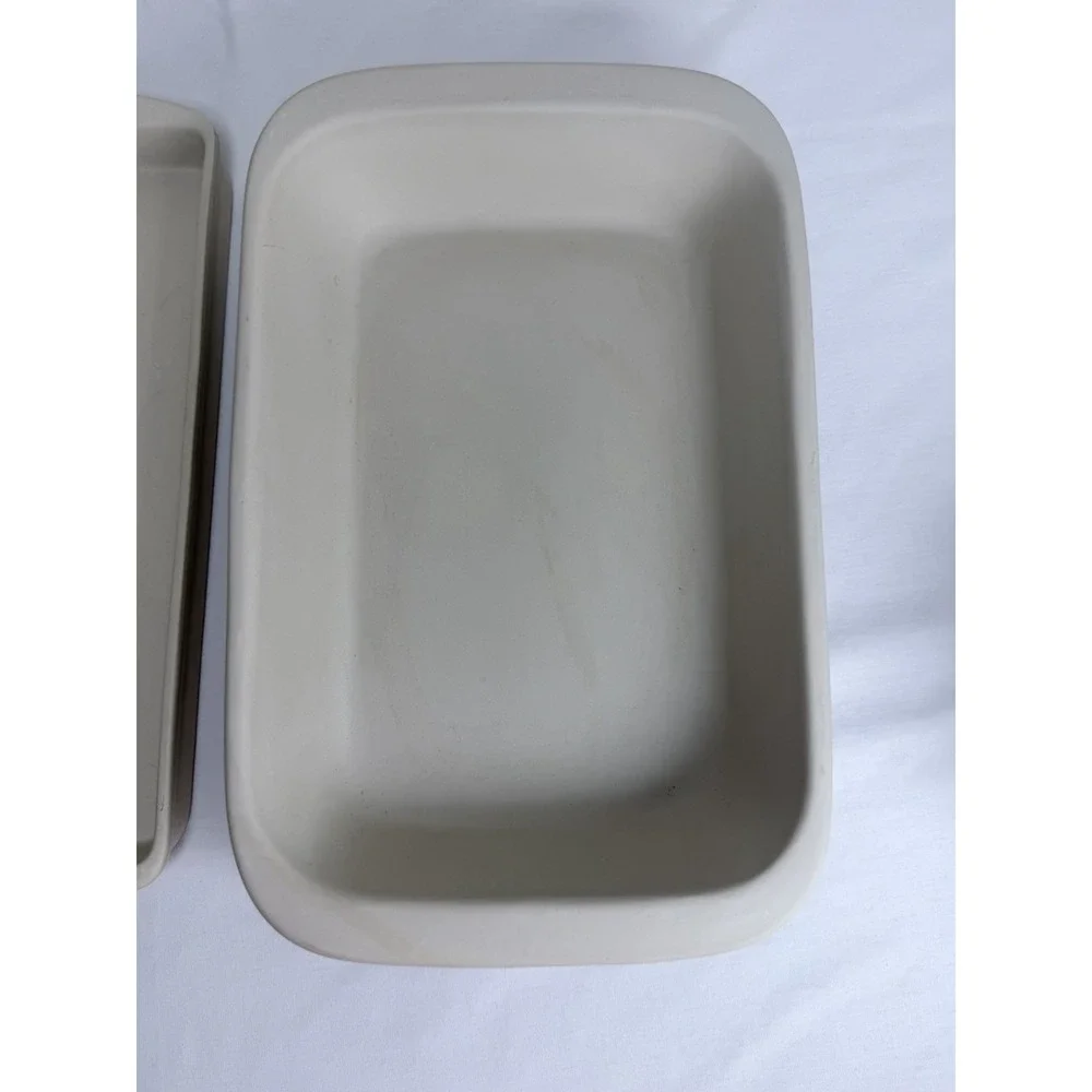 Vintage Huey-Chang Taiwan Stoneware Baking Dishes Nesting Bakeware Set Beige